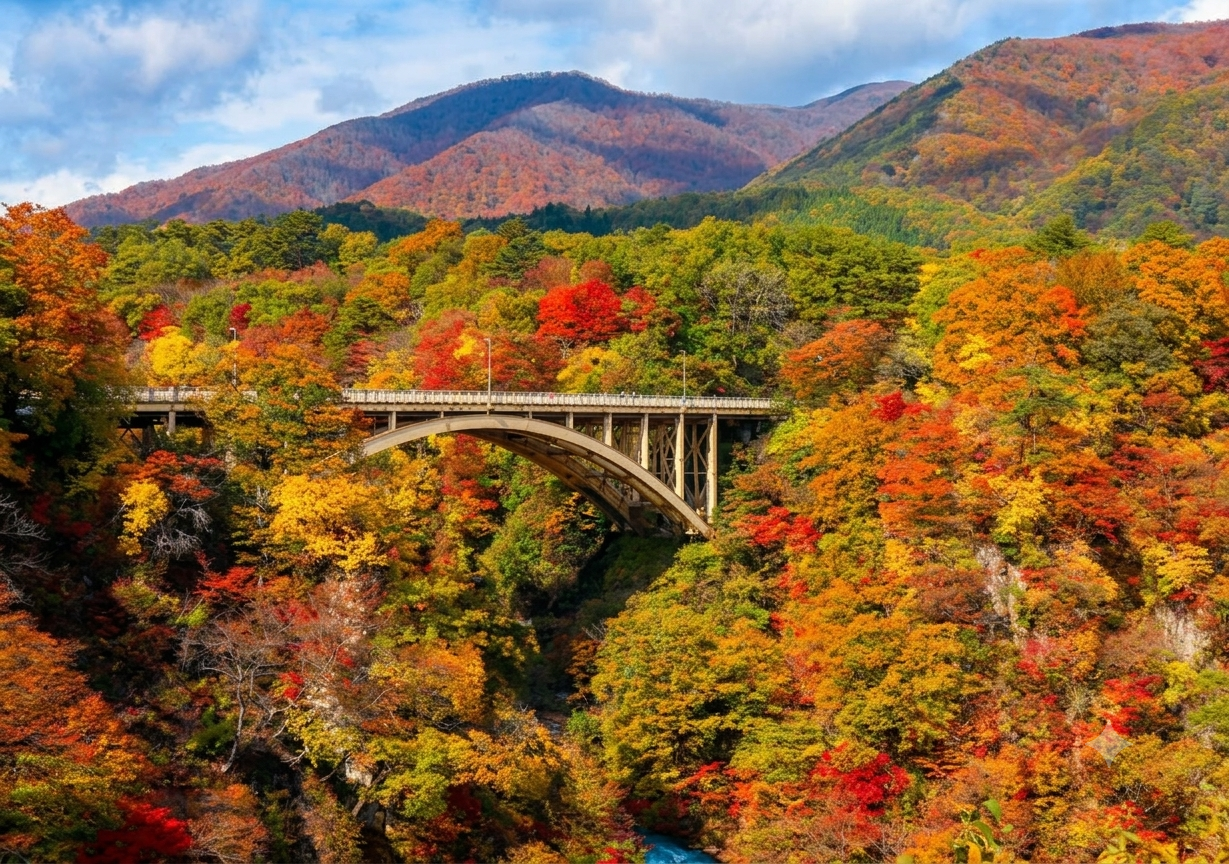 秋楓紅葉狩の旅～奧入瀨溪.銀山溫泉街.料理‧絕景‧飲料暢飲‧採果樂七日之旅