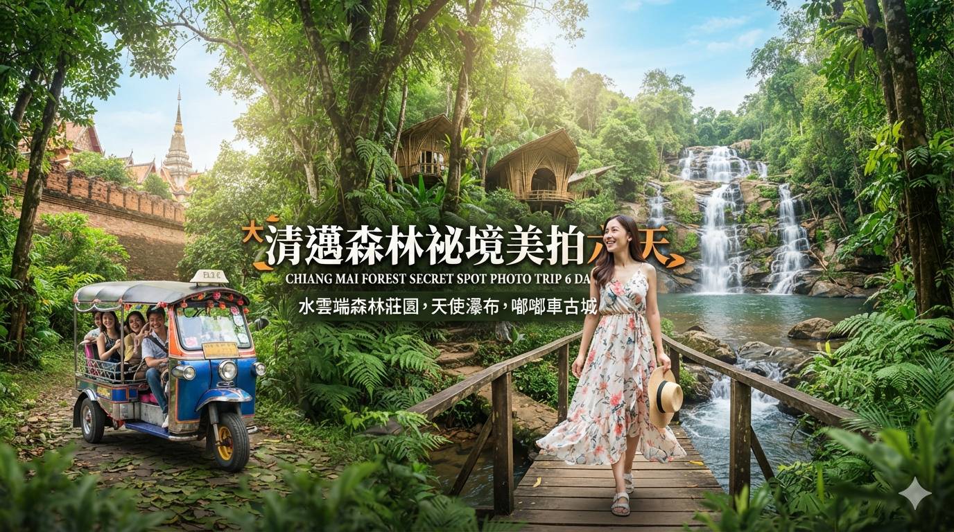 泰國清邁森林秘境美拍6日