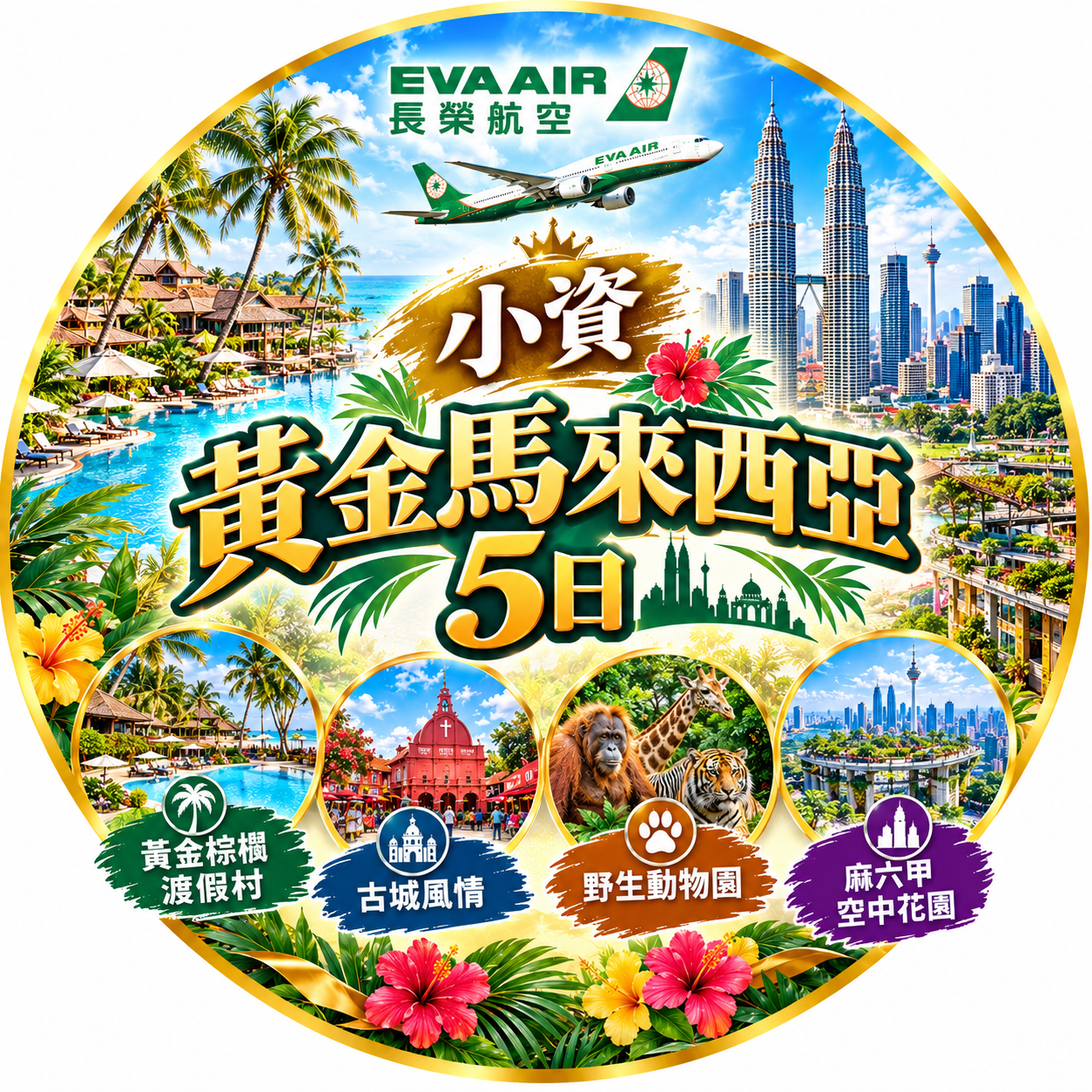 小資黃金馬來西亞５日